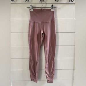 Lululemon Align High Rise Pant 25” Leggings Mauve Pink Size 2 Athleisure